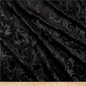 Terciopelo Brocado Negro - Manteles Personalizados, Lavables a Máquina - Imagen 1 de 17
