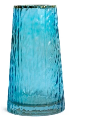 Glass Cylinder Vase for Flowers, Home Decor, Office Decor. 8 Inches Tall, Tur... - Image 1 of 4
