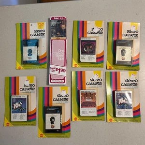(8) SEALED Cassette Tape Slipcase Snapcase Lot ULTRA RARE BLISTER PACK LONGBOX - Picture 1 of 10
