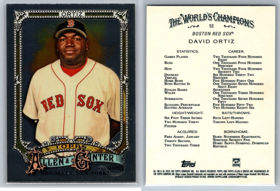 2025 Topps Allen Ginter Full Size Parallel CHROME REFRACTOR FOIL FILAGREE U Pick - Image 1 of 1