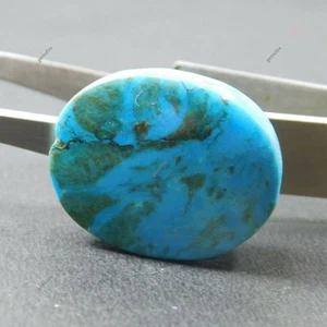Cabujón Natural USA Turquesa Corte Ovalado 30.05 Ct CERTIFICADO Piedra Preciosa Suelta A++ - Imagen 1 de 9