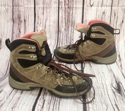 Botas de caminhada Scarpa 9 masculinas 42 Gore-Tex couro impermeável marrom tornozelo alto - Imagem 1 de 4