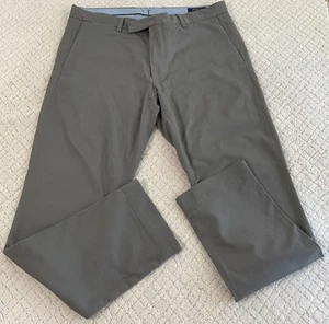 POLO Ralph Lauren Pants Mens 32 X 30 Gray Stretch Slim Fit Business Casual Chino - Picture 1 of 12