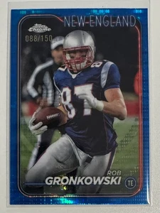 Rob Gronkowski Topps Chrome 2024 Blue Sonar Refractor /150 New England Patriots - Bild 1 von 2