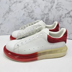 Alexander McQueen Larry Gran Tamaño Rojo y Blanco Mujer Talla 40 EE. UU. 9 - Imagen 1 de 8