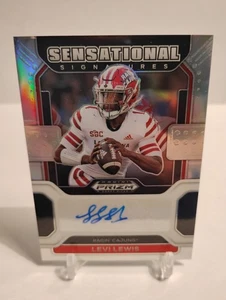 2022 Panini Prizm Draft Picks Sensational Signatures Silver #63 Levi Lewis - Picture 1 of 2