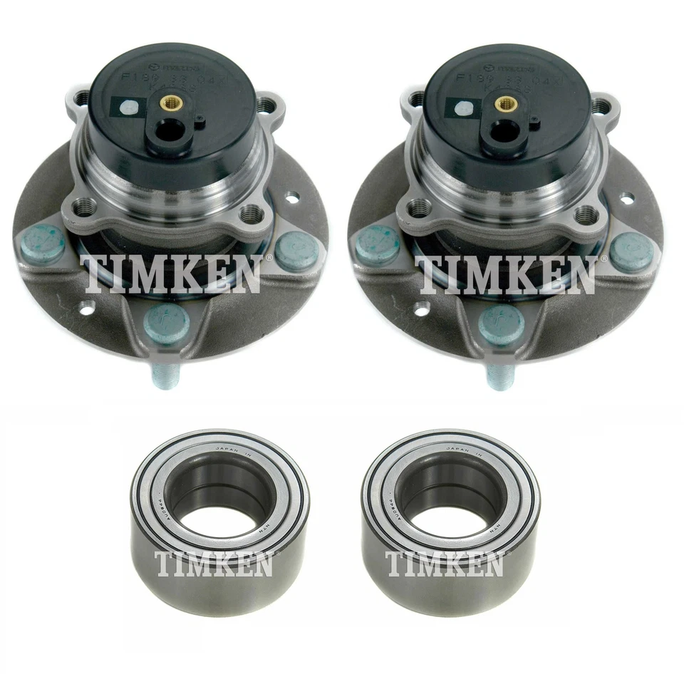 NEW Front and Rear Wheel Bearings & Hubs Kit Timken For Mazda RX-8 RWD 2009-2011 - Image 1 of 1