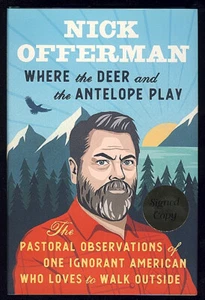 Signed Nick Offerman Where the Deer and the Antelope Play Hiking Outdoors Nature - Picture 1 of 1