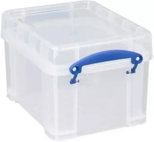 Really Useful Strong,Clear Plastic 3 Litre CD / DVD  STORAGE BOX - Picture 1 of 3