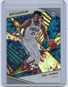 2018-19 PANINI REVOLUTION #35 JOEL EMBIID "IMPACT", PHILADELPHIA 76ERS, 100720