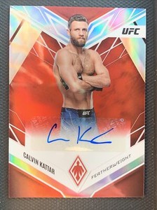 2023 Panini Chronicles UFC Calvin Kattar Phoenix Red Auto PX-CKT