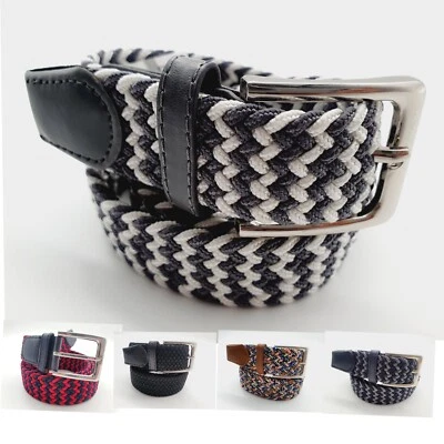 Herren Damen Gürtel Stretchgürtel Jeansgürtel Stoffgürtel schwarz rot blau grau - Bild 1 von 4