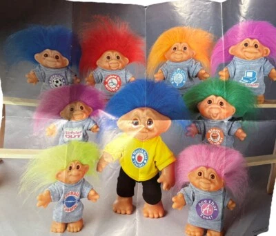 Vintage Norfin Troll Poster 1992 16”W x 20”L. Comes Folded. Collectible - Image 1 of 3