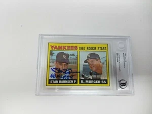 Stan Bahnsen Signed Autographed Auto 1967 Topps Card #93 BAS Slabbed Encased - Picture 1 of 2