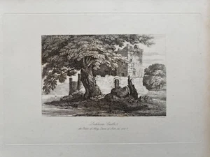 1835 Antique Print: Loch Leven Castle, Perth and Kinross by Charles J. Smith - Picture 1 of 2