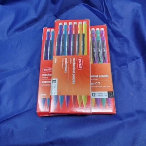 NEW (3) Boxes Staples No 2 Fine 0.5 Mechanical Pencils 12/Box (36 Total) T52 - Picture 1 of 3