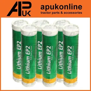 6x Lithium Mehrzweckfett Schmiermittel EP2 Kartusche 400g Tube für Traktor Bagger - Bild 1 von 3