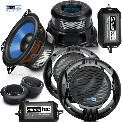Sinustec ST-100 10cm 2-Wege Compo PKW Lautsprecher 200 Watt Boxen Set 100mm - Bild 1 von 2