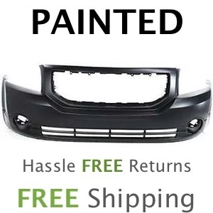 Fits: 2007 2008 2009 2010 2011 2012 Dodge Caliber W/Fog Front Bumper PAINTED  Foto 1 de 4