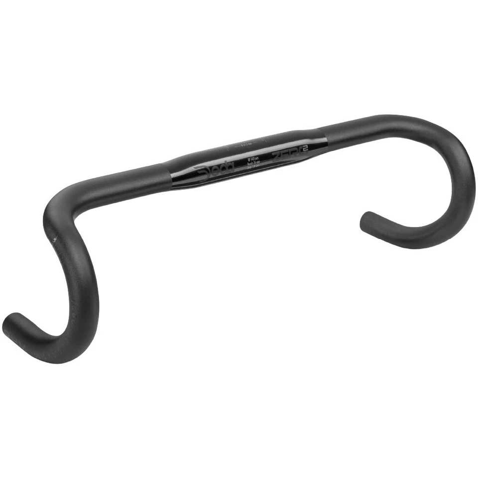 Deda Zero 2 RHM Alloy Road Bike Handlebars 31.7mm - Polish on Black - Image 1 of 1