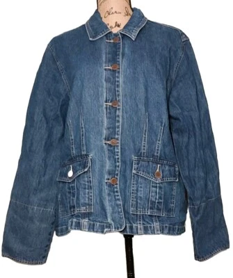 Caribbean Joe - Chaqueta de Jean Estilo Motociclista - Denim Lavado Medio - Para Mujer Talla XL Foto 1 de 3