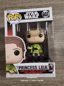 Funko Pop! Bobble-Head: Star Wars Princess Leia #607 W/ Protector - Picture 1 of 5