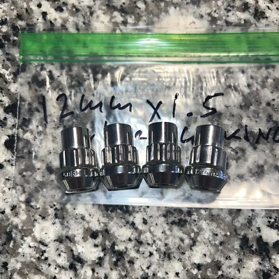 Tuercas de bloqueo de 4 piezas 12x1,5 ruedas estilo fábrica para Toyota, Mitsubishi Foto 1 de 4