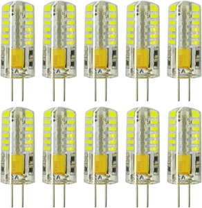 10Pcs G4 LED Bulbs JC Bi-Pin Base Light Lamps 3 Watt AC/DC 12V 20W-30W T3 Haloge - Picture 1 of 6