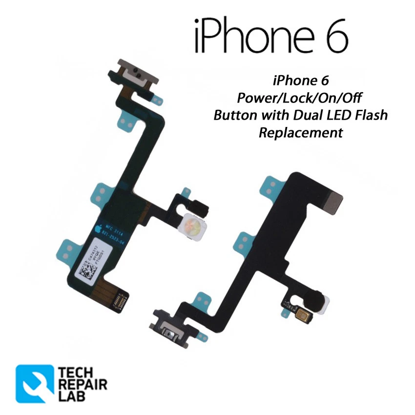iPhone 6 Power Lock On Off Button Switch Rear Camera Flash Replacement - Image 1 of 4