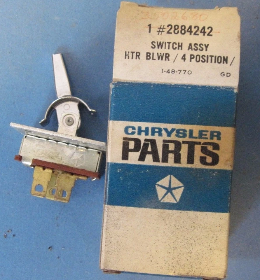 Interruptor de calefacción NOS 1969-1972 Chrysler e Imperial 4 posiciones Foto 1 de 1