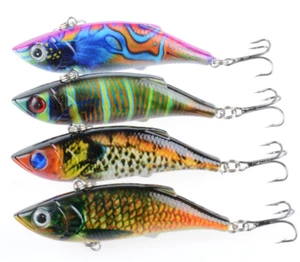 4PCS Minnow Fishing Lures VIB 11.8g Crankbait Hard Swimbait Carp Lure Saltwater - Picture 1 of 9