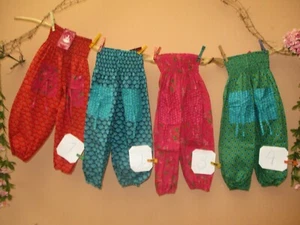 Kinder Hose Pumphose Hippie Stoff Mädchen Jungen bunt 6 J. 122 128 Hand Sommer - Bild 1 von 6