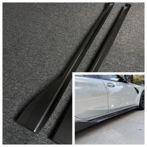 Carbon Fiber Side Skirts Kit Trim For BMW G82 M4 MP Style - Picture 1 of 5