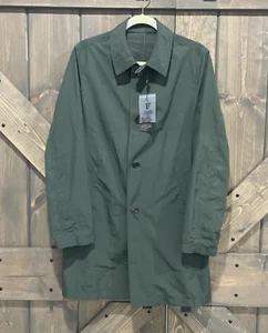 Neu mit Etikett Franco Ferraro Milano dunkelgrüne lange Trenchjacke Damenbekleidung EUR 50/USA L - Bild 1 von 11