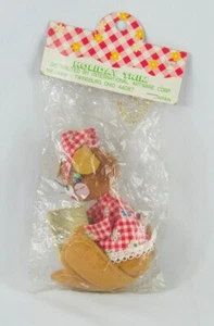 Vintage MCM Weihnachtsschmuck - Filzmaus - Feiertagsborte - Made n Japan NEU ungeöffnet - Bild 1 von 4