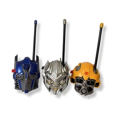 Transformers Walkie Talkie Set Hasbro 2007 Bumblebee Optimus Prime Megatron  - Image 1 of 4