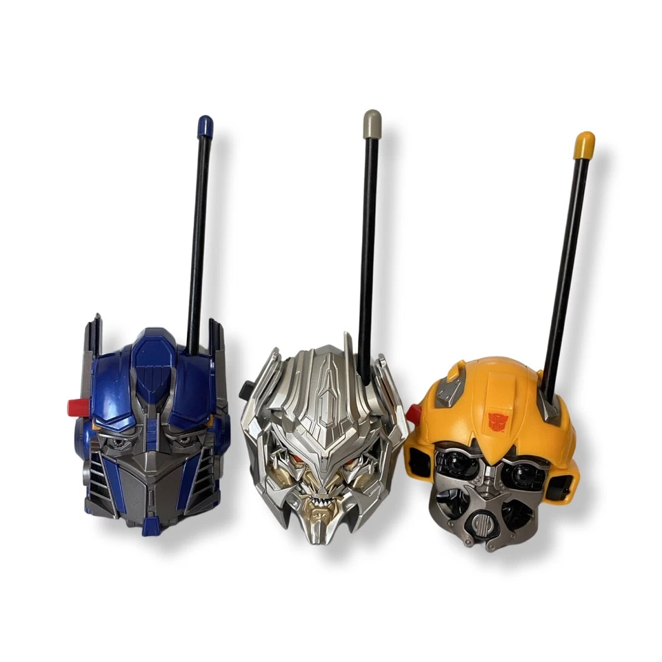 Transformers Walkie Talkie Set Hasbro 2007 Bumblebee Optimus Prime Megatron  - Image 1 of 4