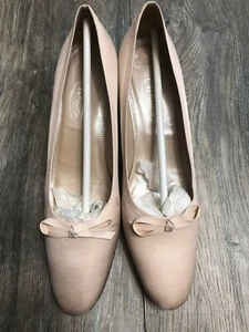 Vtg Talbots Womens Classic Heels Shoes with Bow Detail Size 8.5 Made In Spain - Picture 1 of 4