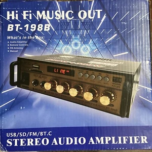 BT-298A Mini HIFI Digital Amplifier Bass Audio Power Amplifier 2CH Stereo Amp - Picture 1 of 10