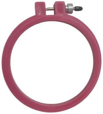 Susan Bates Pink Hoop-La Embroidery Hoop 4 Inch - Image 1 of 3