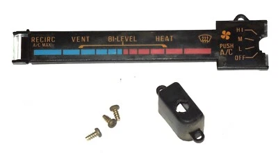 1983 Mazda RX-7 83 FB Heater Control Faceplate w A/C OEM used face plate Spots?! - Image 1 of 4