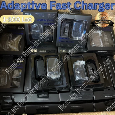 Wholesale Lot USB Type C Cable For Samsung Galaxy S10 Adaptive Fast Wall Charger - Image 1 of 4