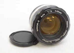 Nikon Nikkor-S Auto 55mm F1.2 Non-Ai komplett Nippon gebraucht sauber - Bild 1 von 6