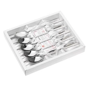 Juego de cubiertos arte de mesa dos anillos de lijado (5 cucharas + 5 palillos) Corea - Imagen 1 de 9