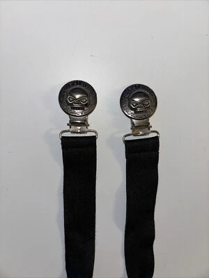 Harley-Davidson Licenciado Botas Pantalones Clip de sujeción / Boot Clip Skull Willie G. Foto 1 de 3