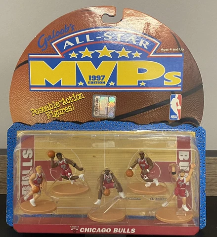 New Galoob's All-Star Chicago Bulls MVP's 1997 Edition Poseable-Action Figures Cover
