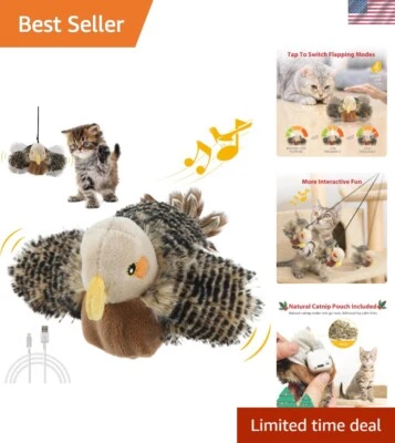 Interactive Hanging Cat Toy with Catnip and Motion Activation for Boredom Relief - Image 1 of 4