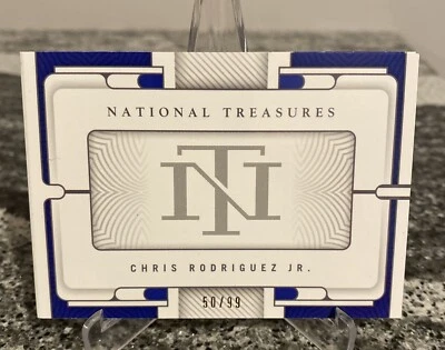 2024 National Treasures Collegiate RPA booklet /99 Chris Rodriguez Jr. HAIL DC - Image 1 of 3