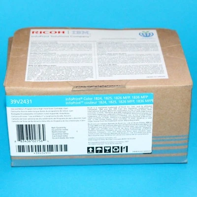 IBM 39V2431 Toner cyan, 4K pages @ 5% coverage - 39V2431 InfoPrint Color 1824 UK - Image 1 of 3