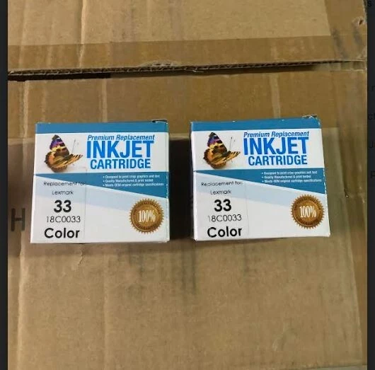2PK Color  Ink Cartridge for Lexmark  P4330 P4350 X Series X3330 X3350  # 33 - Image 1 of 1